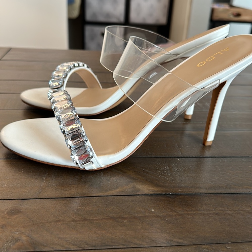 Aldo Lauren Heeled Slide Sandal Size 10 Never Worn